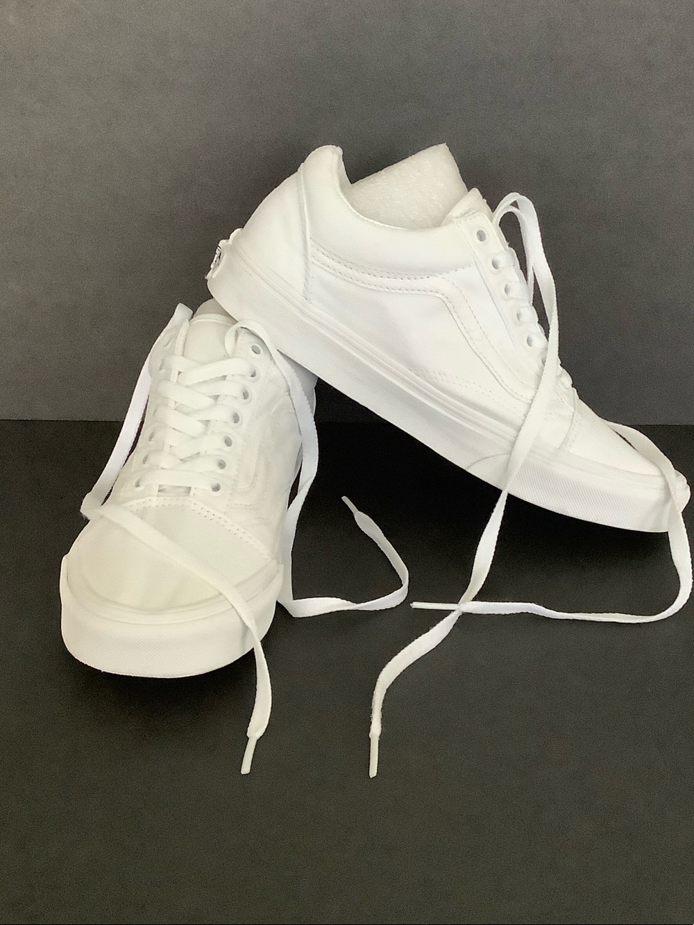 Vans All White Classic Low-Top Sneakers